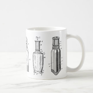 taza de café antigua de las botellas de los 1800s