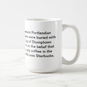 Taza de café antigua de Portland: Entiérreme con