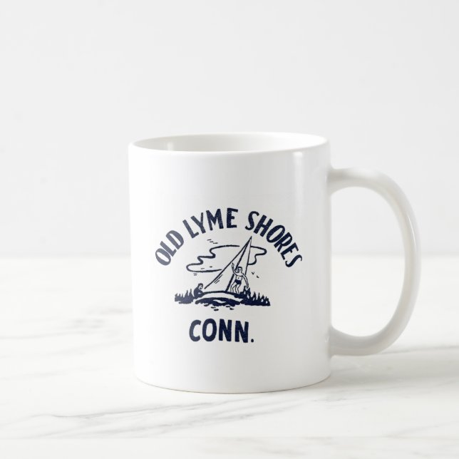 Taza De Café Antigua Lyme Shores Mug de los años 50 (Derecha)