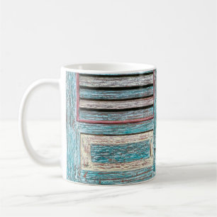 Taza De Café antigua puerta de madera de época