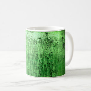 Taza De Café Antigua ventana verde de noche