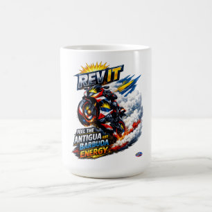 Taza De Café Antigua y Barbuda Clásico Colorido
