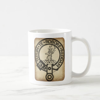 Taza De Café Antigüedad de la placa de Escudo de Crawford