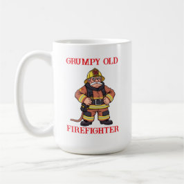 Taza De Café Antiguo bombero gruñón