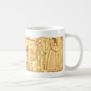 Taza De Café Antiguo libro egipcio del último juicio muerto