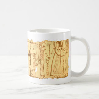 Taza De Café Antiguo libro egipcio del último juicio muerto