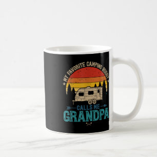 Taza De Café Antiguo Mi compañero de camping favorito me llama 