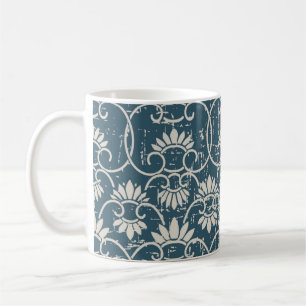 Taza De Café Antiguo retro sin costura retro de fondo desgastad