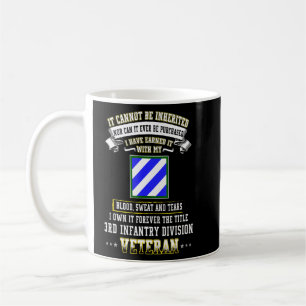 Taza De Café Antiguo y gruñón División de Infantería Veterano d