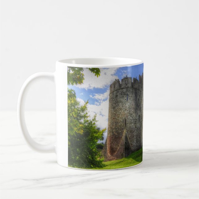 Taza De Café Antiguos lugares históricos, ruinas de castillo de (Izquierda)
