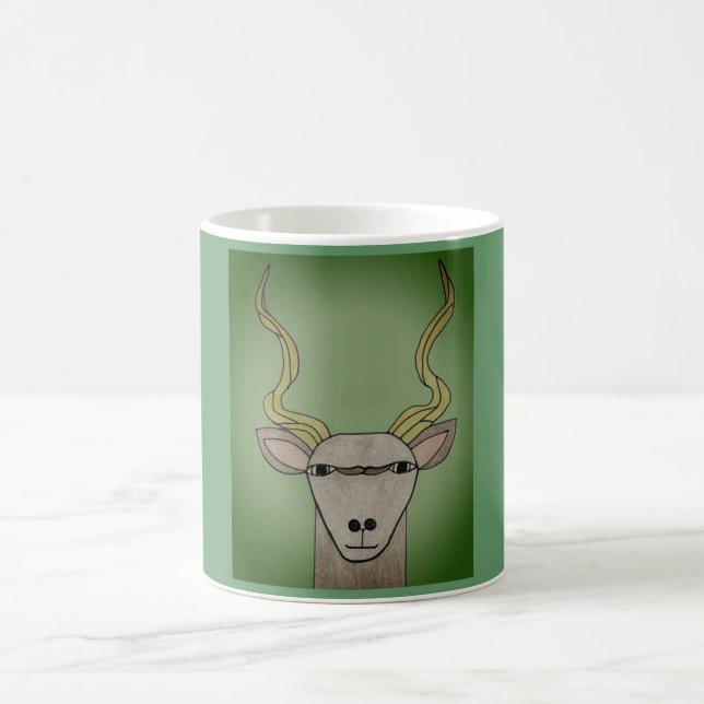 Taza De Café Antílope Kudu Africano (Centro)