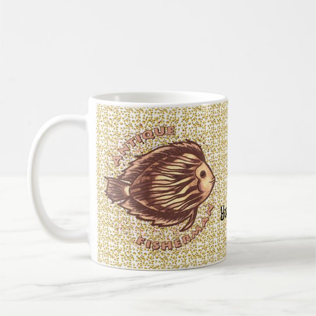 Taza De Café Antique Fisherman (Izquierda)
