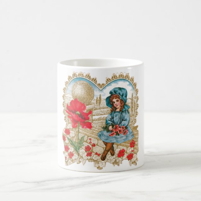 Taza De Café Antique Valentine (Centro)