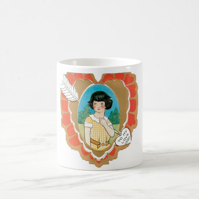 Taza De Café Antique Valentine (Centro)