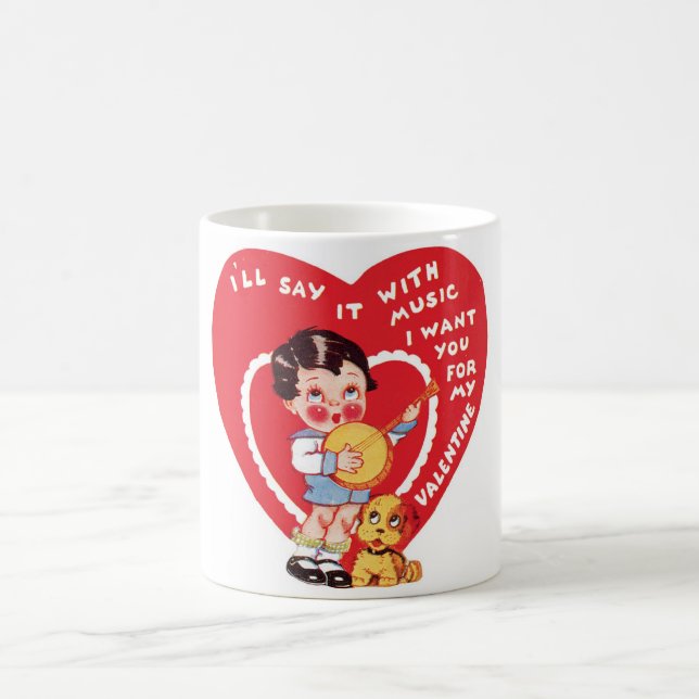 Taza De Café Antique Valentine (Centro)