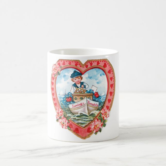 Taza De Café Antique Valentine (Centro)