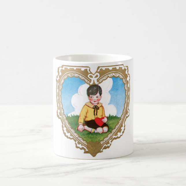 Taza De Café Antique Valentine (Centro)