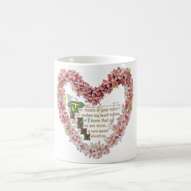 Taza De Café Antique Valentine (Centro)