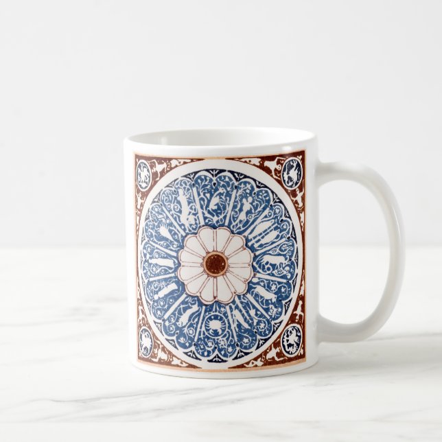 Taza De Café Antique Zodiac Mandala (Derecha)