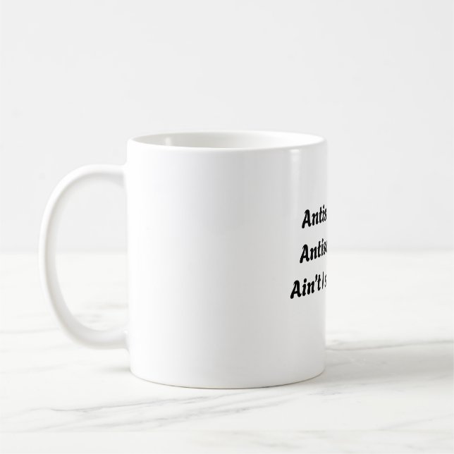 Taza De Café Antisocial Antisocool Cita Divertida Unisex (Izquierda)