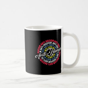 Taza De Café Antitrump Odio Mentiras Y Fascismo Resistir Elecci
