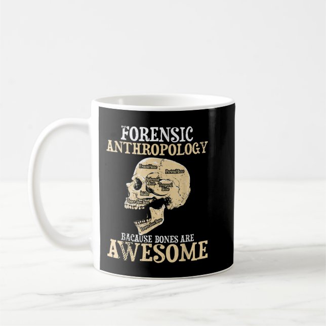 Taza De Café Antropología Forense - Antropólogo Cultural (Izquierda)