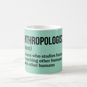 Taza De Café Antropólogo - Definición humorística