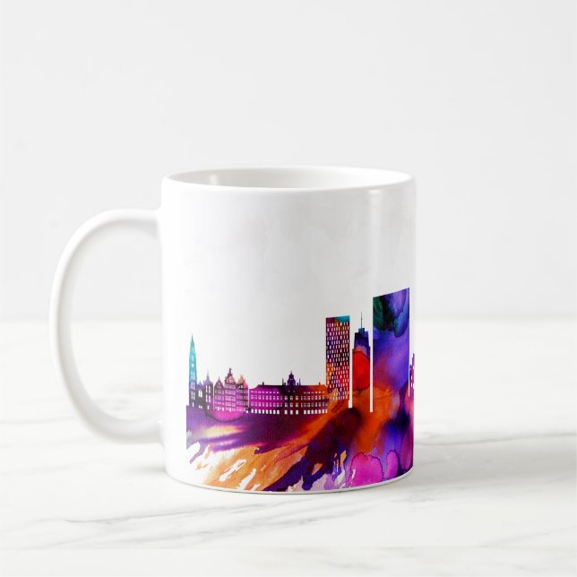 Taza De Café Antwerp Skyline (Izquierda)