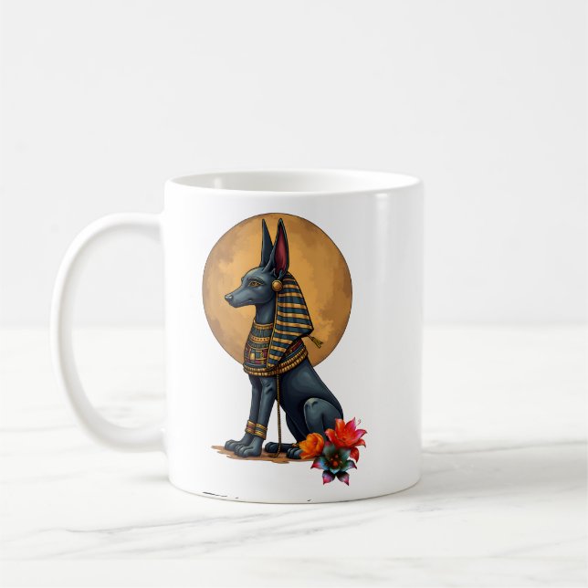 Taza De Café Anubis a la luz de la luna,  (Izquierda)