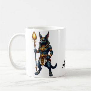 Taza De Café Anubis personalizado - Dios egipcio de la vida des