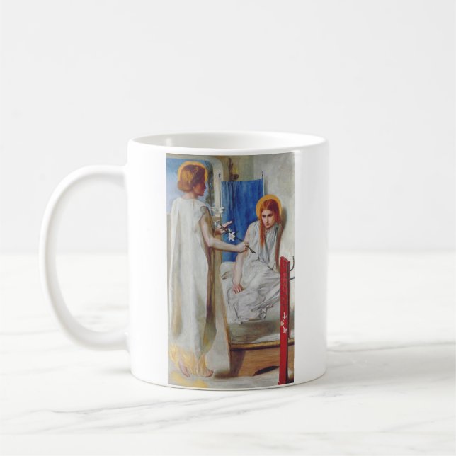 Taza De Café Anunciación de Dante Gabriel Rossetti (Izquierda)