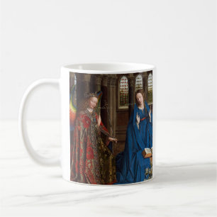 Taza De Café Anunciación de Van Eyck Premium Luz de Catedral