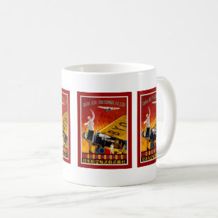 Taza De Café Anuncio de aerolínea japonesa vintage