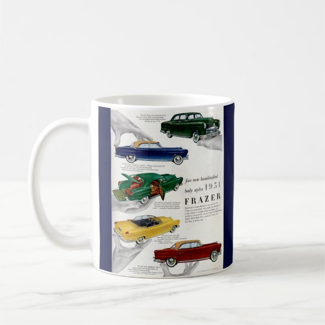 Taza De Café Anuncio de automóvil Frazer de 1951 (Izquierda)