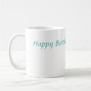 Taza De Café Anuncio de cumpleaños de dinosaurio con acuarela a