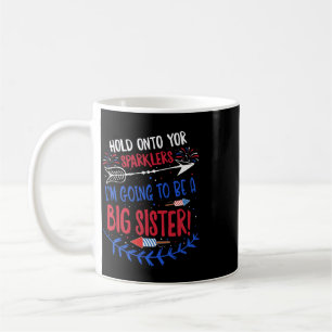 Taza De Café Anuncio de embarazo de Kids Big Sister Sparkler 4