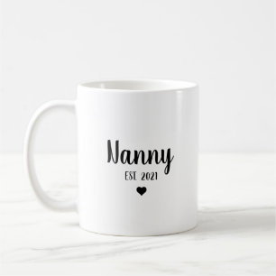 Taza De Café Anuncio de Embarazo de la Abuela Niñera Revelación