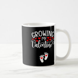 Taza De Café Anuncio de embarazo de mi valentín creciente