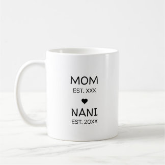 Taza De Café Anuncio de Embarazo de Nani Abuela por Primera Vez