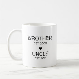 Taza De Café Anuncio de Embarazo Hermano Tío Revelación de Bebé