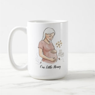 Taza De Café Anuncio de Embarazo Mama To Bee Cute