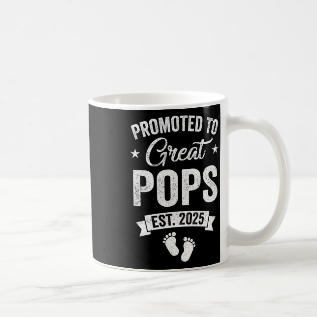 Taza De Café Anuncio De Embarazo Promovido A Great Pops Est 202 (Derecha)