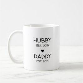Taza De Café Anuncio de Embarazo Revelación de Bebé HubbyDaddy
