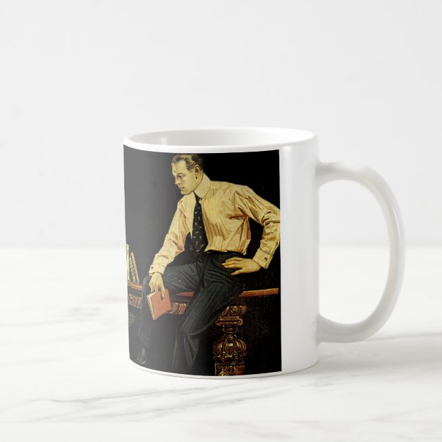 Taza De Café Anuncio de J.C.Leyendecker para los cuellos from (Derecha)