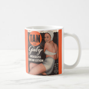 Taza De Café Anuncio de loción solar Gaby de 1950