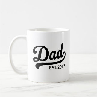 Taza De Café Anuncio de nuevo padre para ser papá en 2027