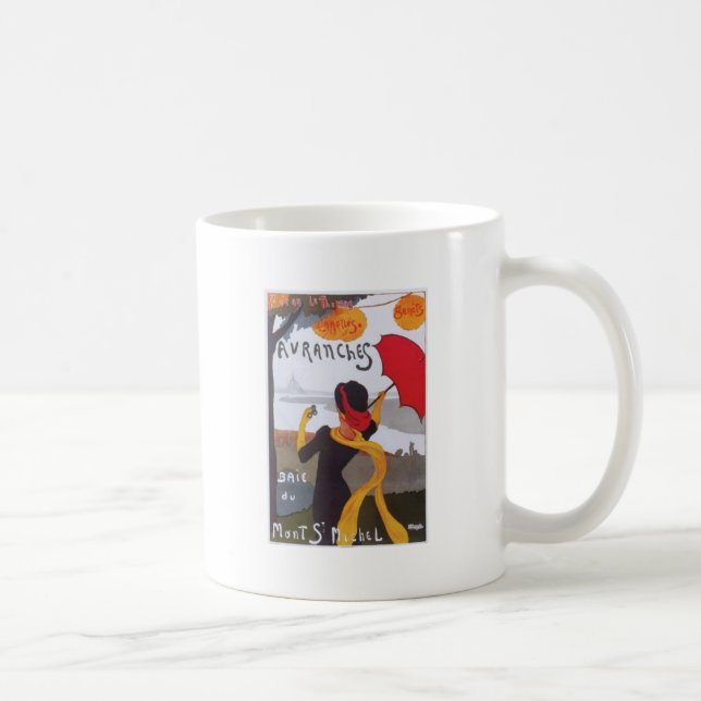Taza De Café Anuncio de viajes francés de 1910 (Derecha)