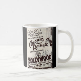 Taza De Café Anuncio del restaurante Hollywood Cabaret de los a