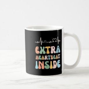 Taza De Café Anuncio divertido de nueva mamá con latido extra d