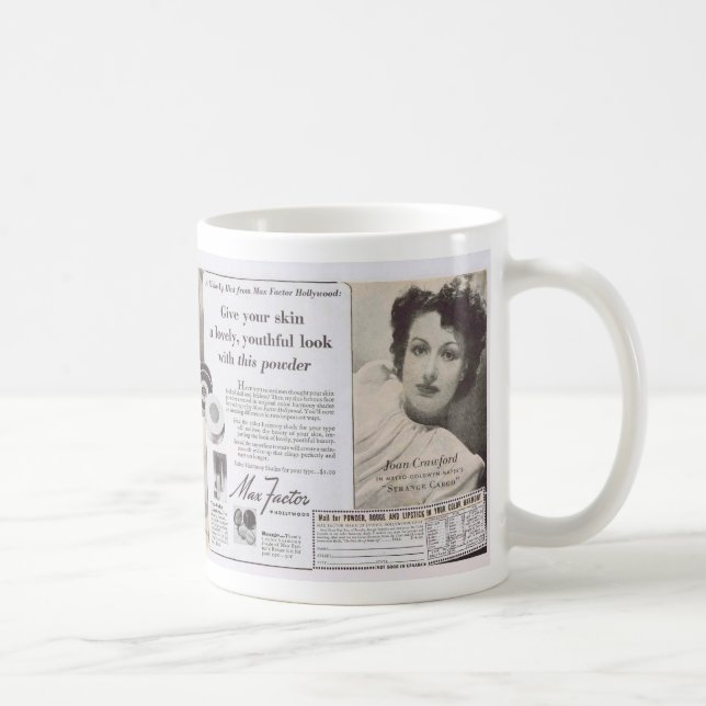 Taza De Café Anuncio máximo del factor de Joan Crawford (Derecha)